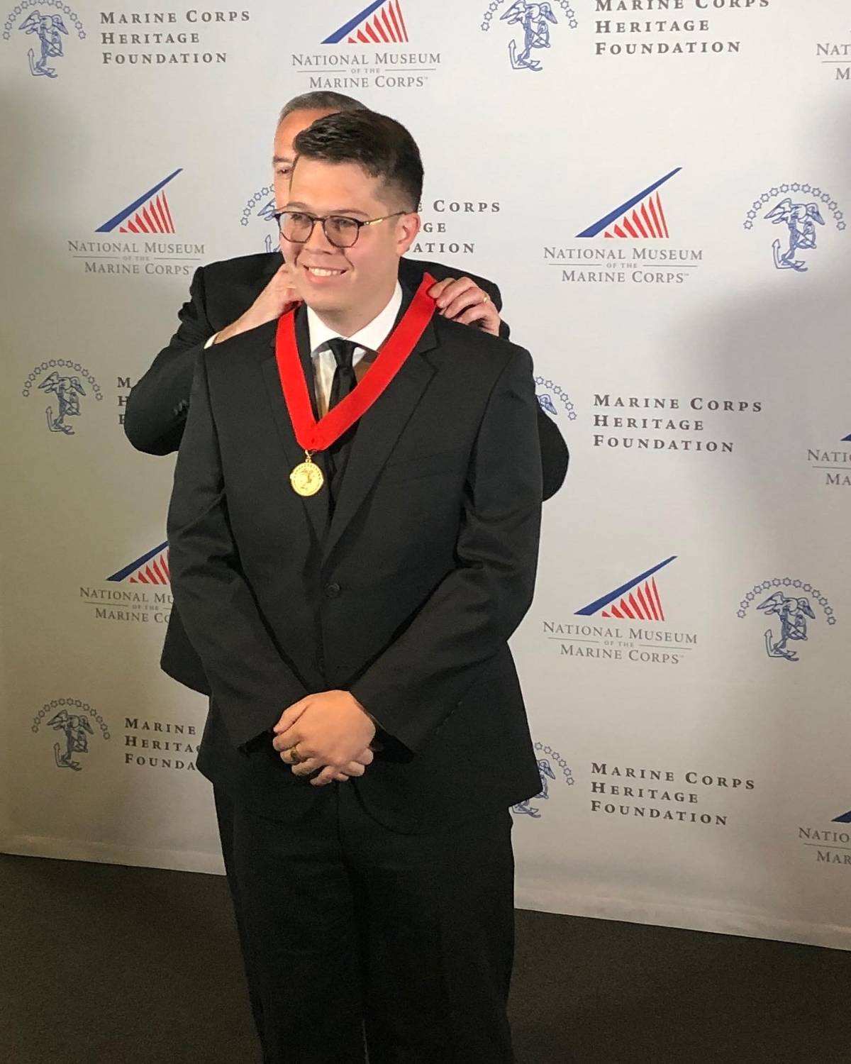 James Gregory receives an award James Gregory receives an award