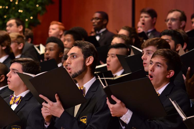Tiger Glee Club Tiger Glee Club singing in suits and ties