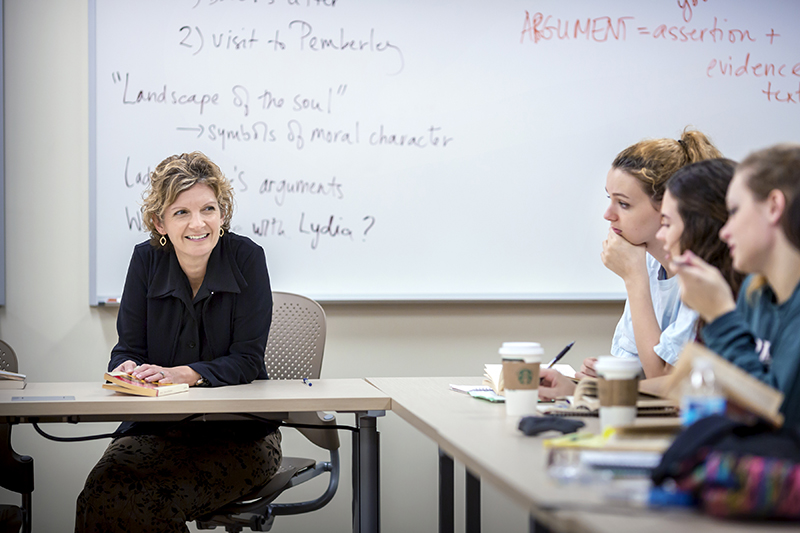 Drew Lamonica Arms teaching a seminar class