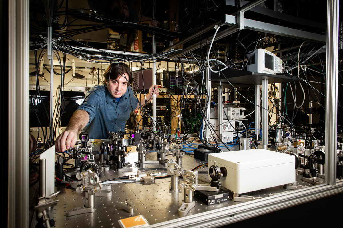 Thomas Corbitt in his lab